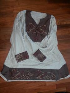 Tunic with Wolf Outline
